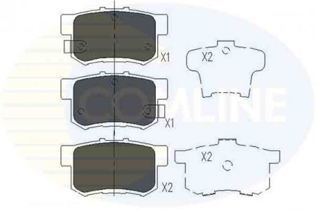 Тормозные колодки, дисковый тормоз.) COMLINE CBP36049