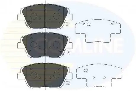Гальмівні колодки (набір) COMLINE CBP36080