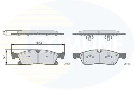 - Гальмівні колодки до дисків COMLINE CBP36133