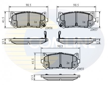 Тормозные колодки, дисковый тормоз.) COMLINE CBP3906