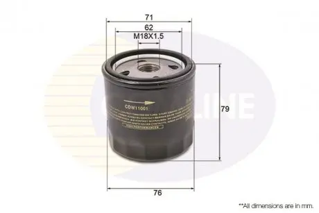 Фильтр масла COMLINE CDW11001