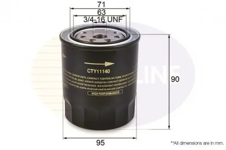 Фильтр масла COMLINE CTY11140