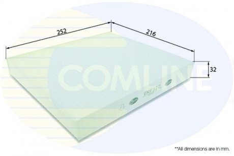 Фильтр воздуха (салона) COMLINE EKF122 (фото 1)