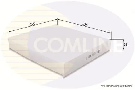 Фильтр воздуха (салона) COMLINE EKF193
