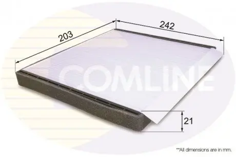 Фильтр воздуха (салона) COMLINE EKF203