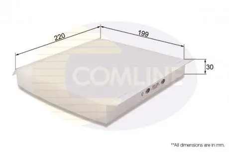 Фильтр воздуха (салона) COMLINE EKF206