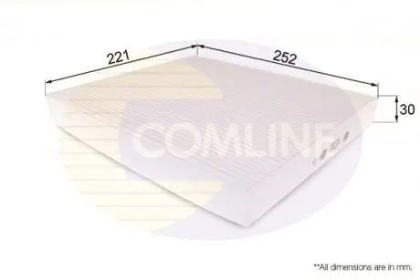 Фильтр воздуха (салона) COMLINE EKF210