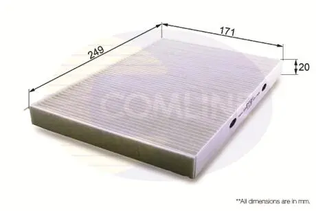 Фильтр воздуха (салона) COMLINE EKF262