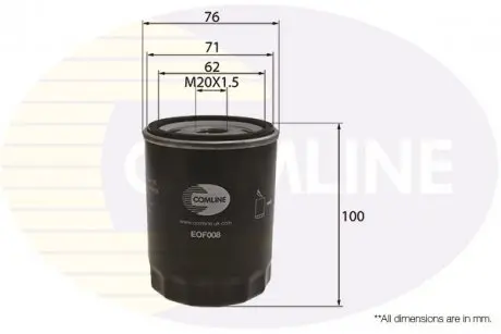 Фильтр масла COMLINE EOF008