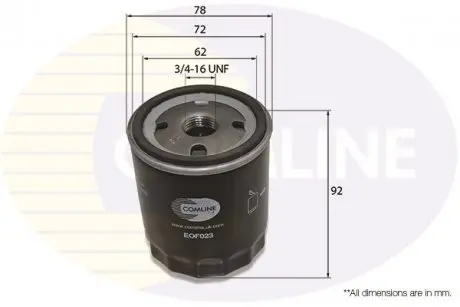 Фильтр масла COMLINE EOF023