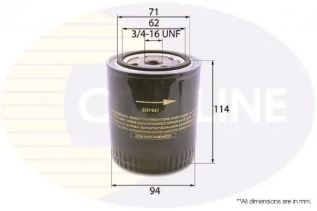 Фильтр масла COMLINE EOF047