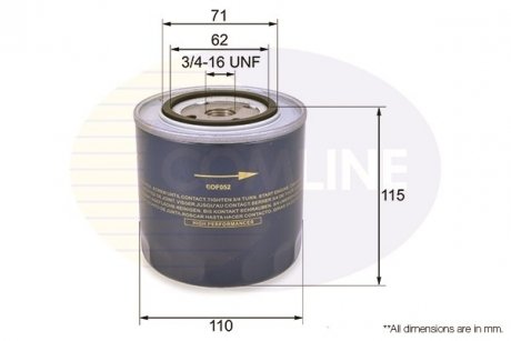 Фильтр масла COMLINE EOF052