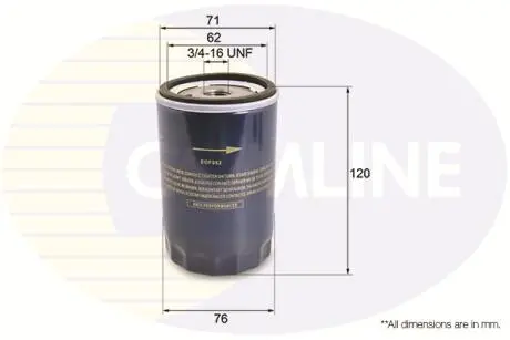 Фильтр масла COMLINE EOF062