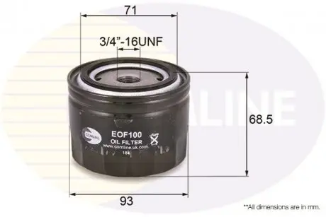 Фильтр масла COMLINE EOF100