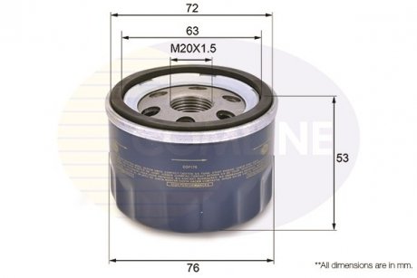 Фильтр масла COMLINE EOF176