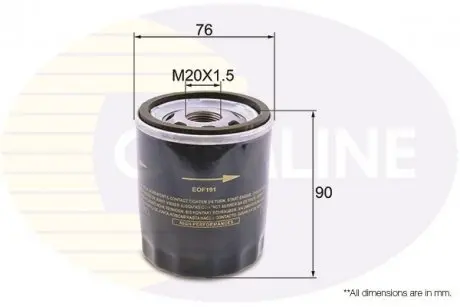 Фильтр масла COMLINE EOF191