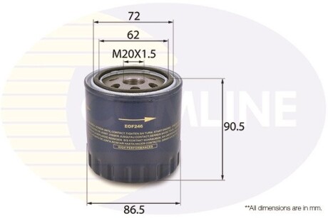 Фільтр масла COMLINE EOF246