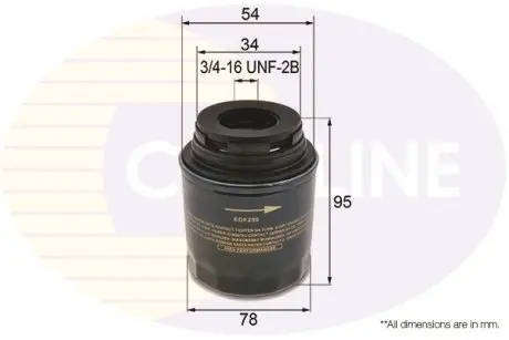 Фильтр масла COMLINE EOF250
