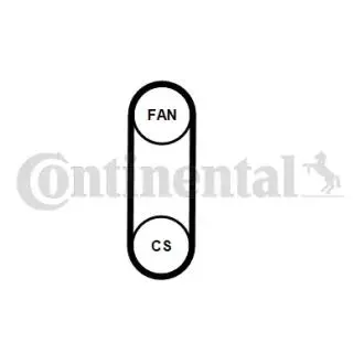 Ремінний комплект Contitech 4PK711ELASTT1