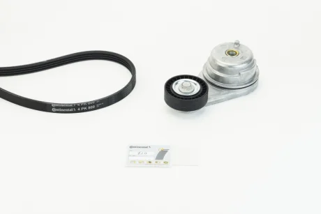 Комплект поликлинових ременів (з роликами) (1 ролик) SMART FORTWO 1.0 01.07- Contitech 4PK800K1