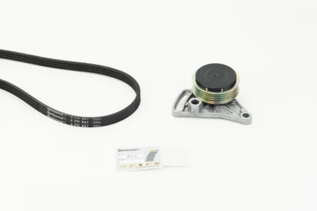 Комплект поліклинового ременя (із натягувачем) (1 ролик) AUDI A4 B6, A6 C5 1.9D 11.00-01.05 Contitech 4PK841K1