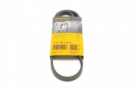 Ремінь генератора BMW 3 (E46/E90)/5 (E60)/6 (E63)/X3 (E83)/X5 (E53) 03-11 CONTINENTAL Contitech 4PK860 ELAST