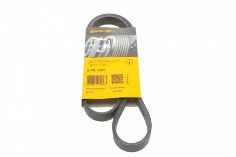Ремінь генератора Mazda 323/626 1.8-2.0 97-02/Opel Astra G/Vectra B/C 2.0/2.2 00-08 CONTINENTAL Contitech 5PK1030