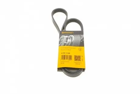 Ремінь генератора VW Touareg 4.2 FSI 06-18/Toyota Avensis/Camry/Corolla 1.8/2.0D 86-03 CONTINENTAL Contitech 5PK1120