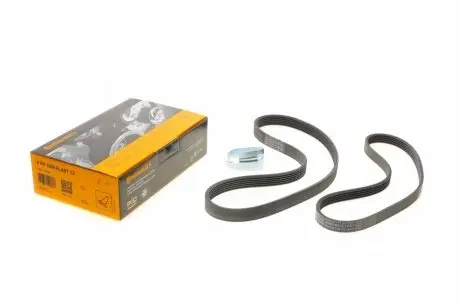 Ремень генератора Ford Focus 1.4/1.6i 03-/Volvo C30/S40/V50 1.6 05-12 (6PK1059 ELAST+5PK868 ELAST) CONTINENTAL Contitech 6PK1059 ELAST T2