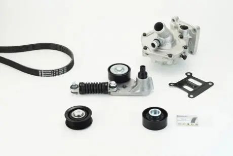 Комплект (ремень+ролики+насос) Contitech 6PK1642WP2
