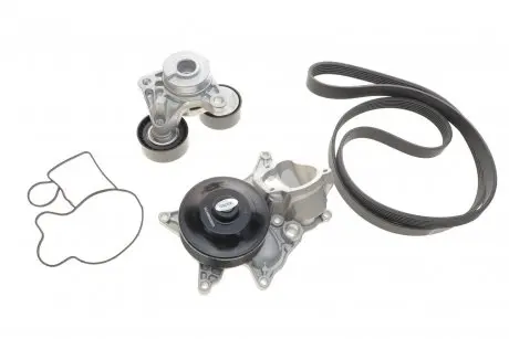 Комплект ремня генератора + насос. BMW 3 (F30/F80)/5 (F10)/X5 (F15/F85)/X6 (F16/F86) 3.0D N57 10-19 CONTINENTAL Contitech 6PK1698WP2