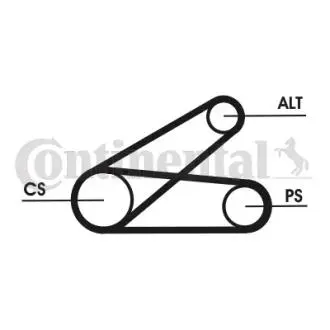 Полікліновий ремінний комплект Contitech 6PK873ELASTT1