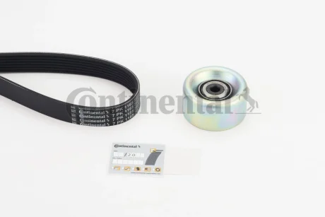 Комплект поликлинових ременів (з роликами) NISSAN MICRA IV, NOTE 1.2 05.10- Contitech 7PK1165K1