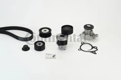 Комплект (ремень+ролики+насос) Contitech 7PK1605WP1