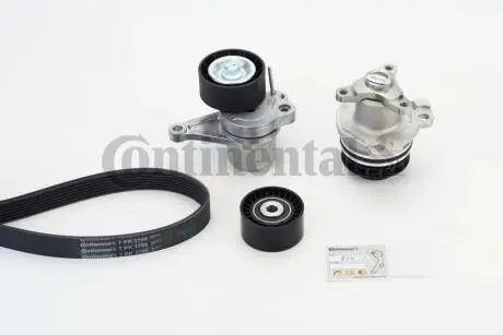 Комплект (ремень+ролики+насос) Contitech 7PK1705WP1