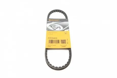 Ремінь генератора Citroen GS/Daewoo Tigo/Land Rover Discovery I/Peugeot 305 II/505 78-00 (10х613) CONTINENTAL Contitech AVX10X613