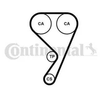 Ремкомплект ГРМ + помпа Contitech CT1211WP1