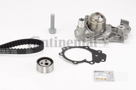 Комплект ГРМ, пас+ролик+помпа Contitech CT 915 WP2