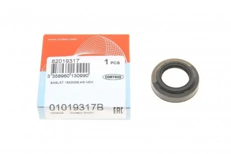 Сальник штока кулисы VW Caddy II/Golf III/ IV (18x30x6.4/8mm) CORTECO 01019317B