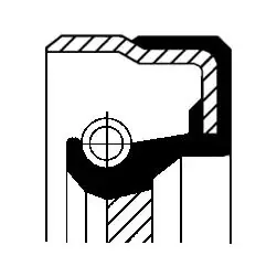 Сальник маточини колеса (38x50x6) CORTECO 01037170B