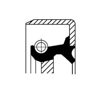 Сальник кулачкового валу. Уплотняющее кольцо, дифференциал CORTECO 12011460B