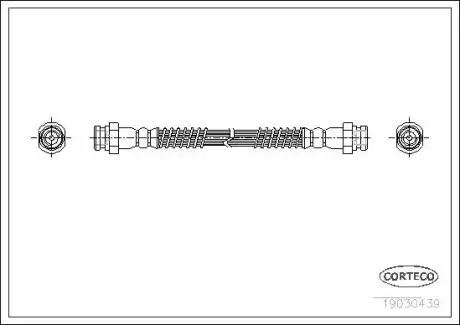 Тормозной шланг MITSUBISHI CORTECO 19030439