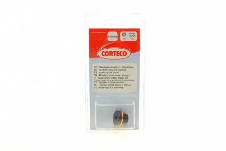 Пробка поддона AUDI/VW A4,A6,A8,Q7,Fabia,Roomster,Polo,Phaeton,Touareg CORTECO 220150S