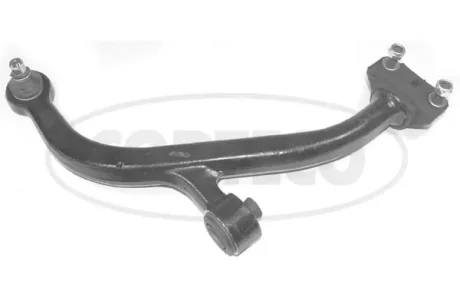 Важіль підвіски передній Прав нижн CITROEN AX, SAXO, PEUGEOT 106 I, 106 II, 106 II/HATCHBACK 1.0-1.6 04.87-07.04 CORTECO 49395380