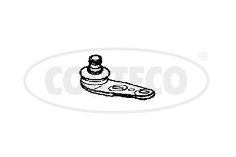 Опора кульова (передня/знизу/R) Audi 80/90 86-91 (d=17mm) CORTECO 49399870