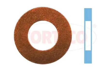 Шайба під форсунку Citroen Jumper/Fiat Ducato/Ford Transit 2.2-2.4 HDI 06- (7x13.8x1.85)(OE FORD) CORTECO 49430708