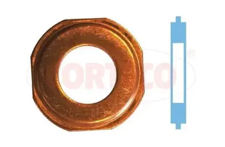 Шайба під форсунку Opel Combo 1.7 CDTI 04- (7.9x16.7x2) CORTECO 49430759
