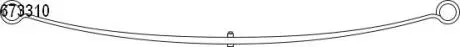 Рессора листовая Citroen/Fiat/Peugeot Jumper/Ducato/Boxer (94-06) CS Germany 1067331000