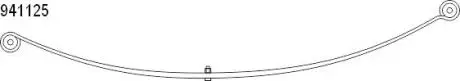 Ресора задня 1-листова VAG Caddy 03- (60/740/570, 17mm) CS Germany 1094112500