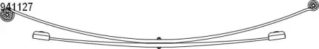 Рессора задняя (кол-во листов 1+1) VW Caddy III (03-) (10.941.127.00) CS Germany 1094112700